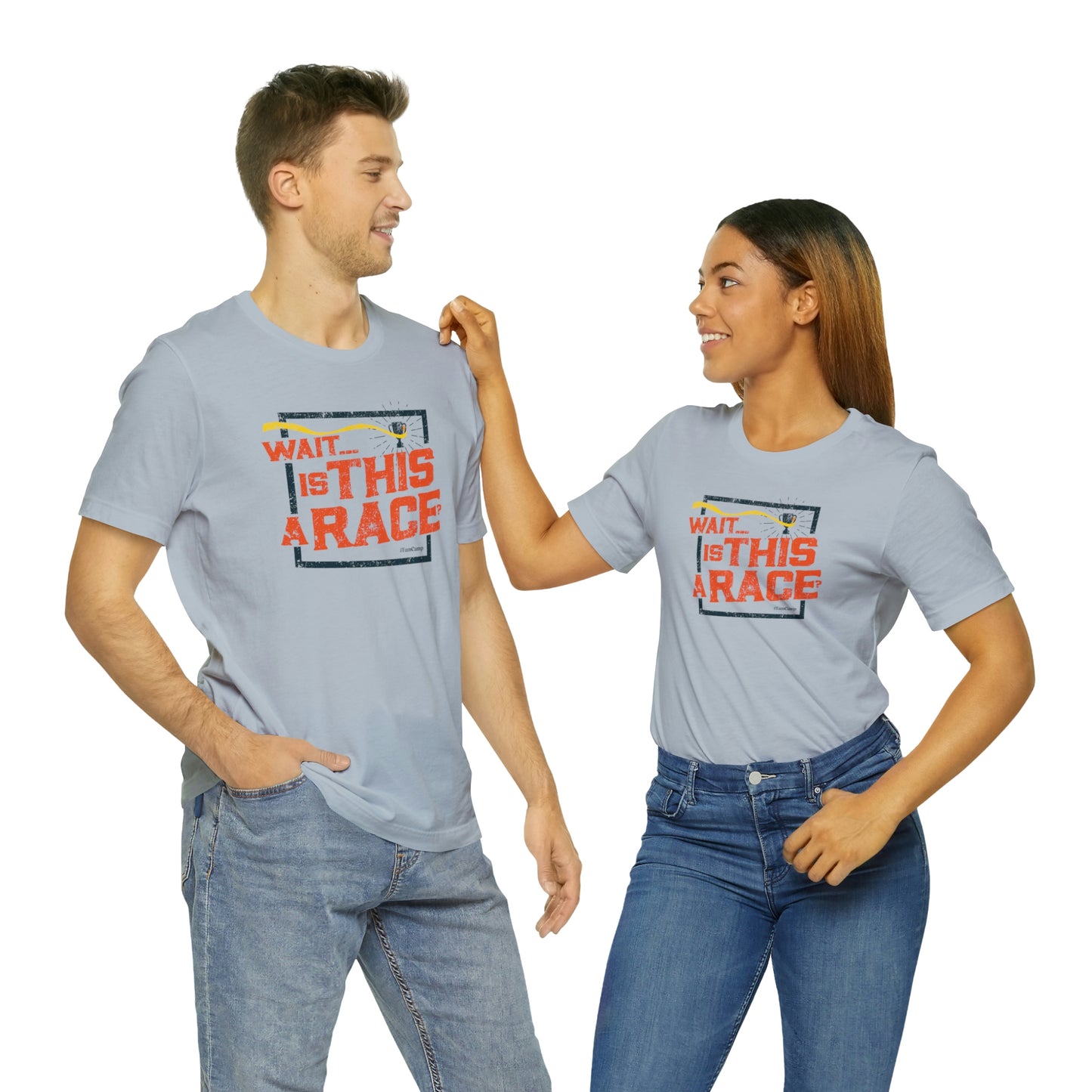 FamCamp / Is This A Race? / Unisex Jersey Short Sleeve Tee