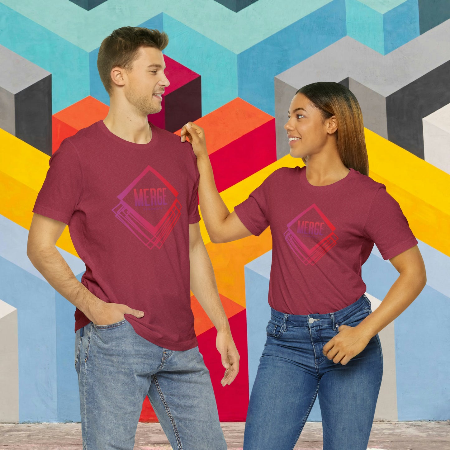 MERGE / Unisex Jersey Short Sleeve Tee