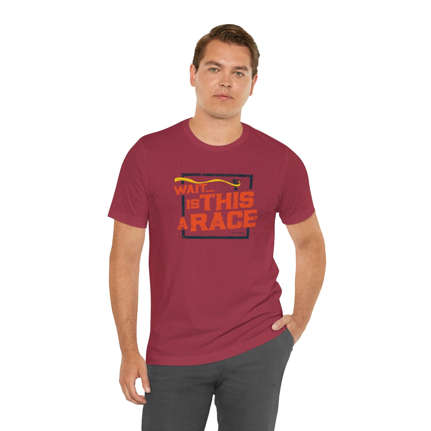 FamCamp / Is This A Race? / Unisex Jersey Short Sleeve Tee