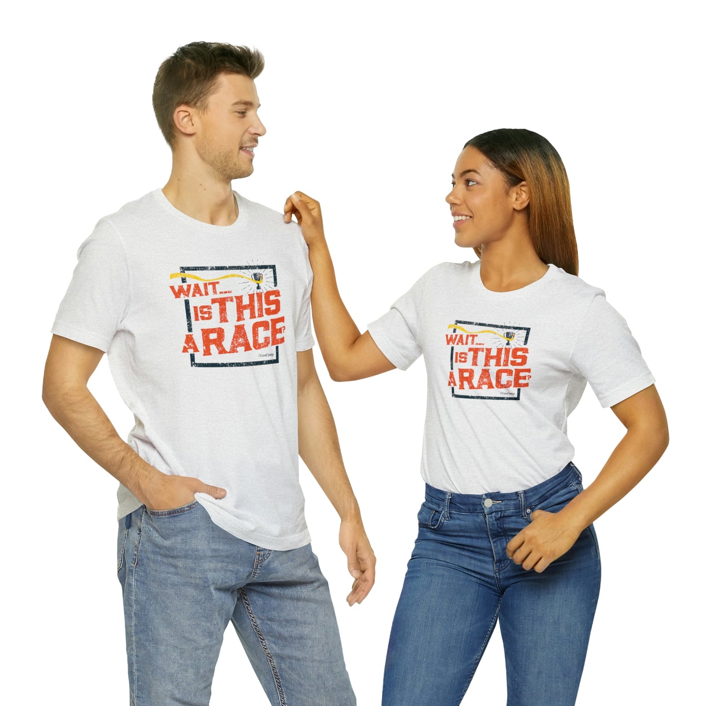 FamCamp / Is This A Race? / Unisex Jersey Short Sleeve Tee