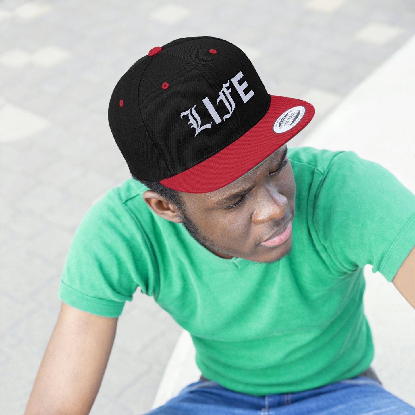 LIFE YA Unisex Flat Bill Hat