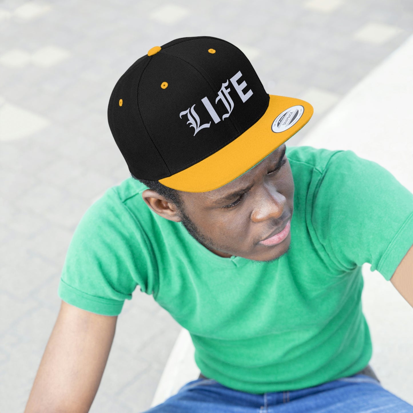 LIFE YA Unisex Flat Bill Hat