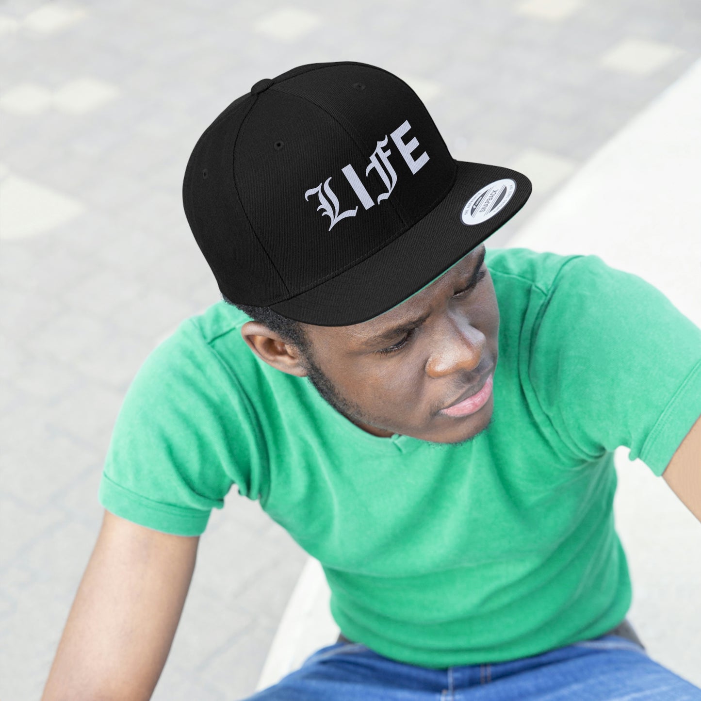 LIFE YA Unisex Flat Bill Hat