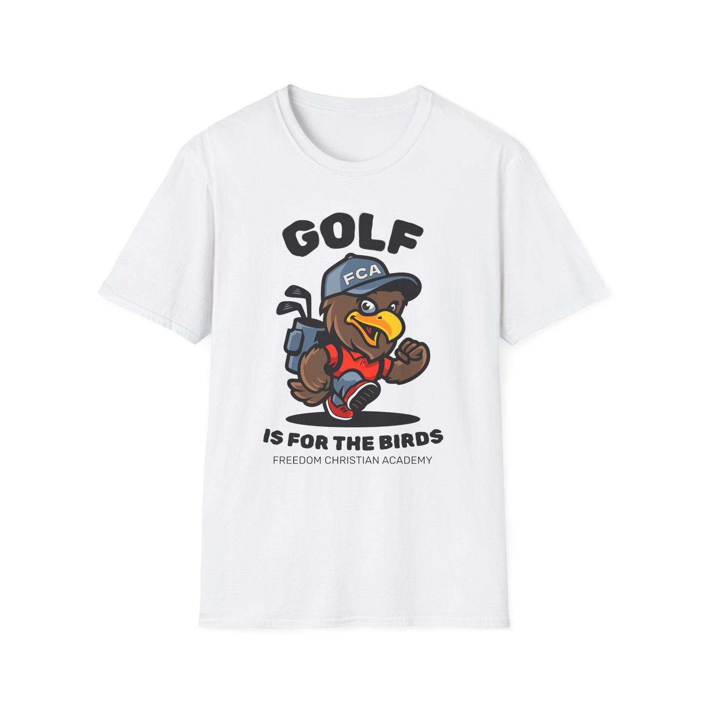 ADULT - Golf is for the Birds Unisex T-Shirt, Fun Golf Shirt, Bird Lover Tee, Freedom Christian Academy Apparel, Great Gift for Golfers