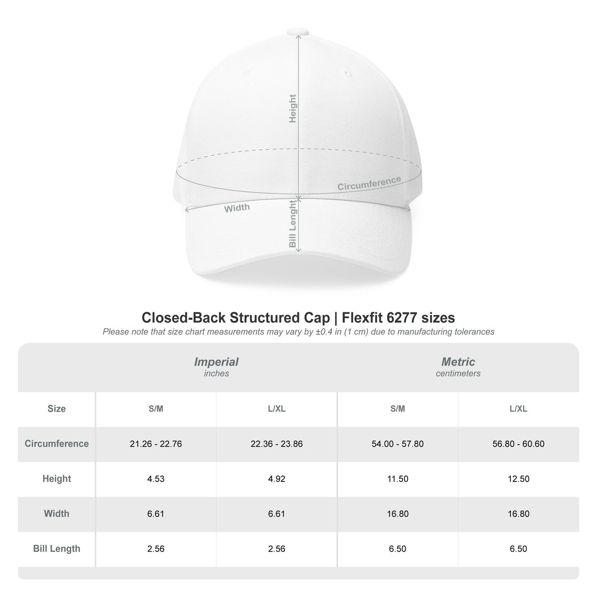 FTLG - Closed-Back Structured Cap (Embroidery)
