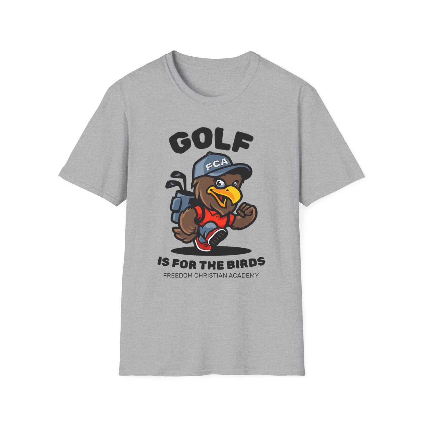 ADULT - Golf is for the Birds Unisex T-Shirt, Fun Golf Shirt, Bird Lover Tee, Freedom Christian Academy Apparel, Great Gift for Golfers
