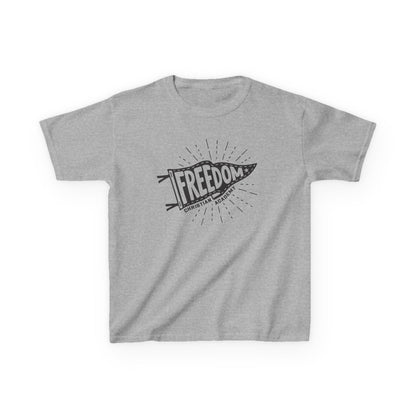 Freedom 2025 Kids Heavy Cotton Tee - Playful Independence Shirt, Youth Gift, Summer Wear, Birthday, Adventure, Motivational Tee